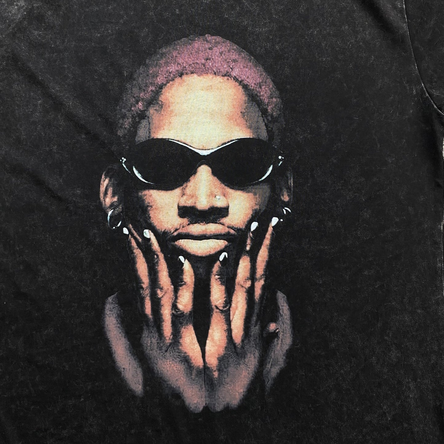 T-SHIRT ICON DENNIS RODMAN GRIS FONCÉ