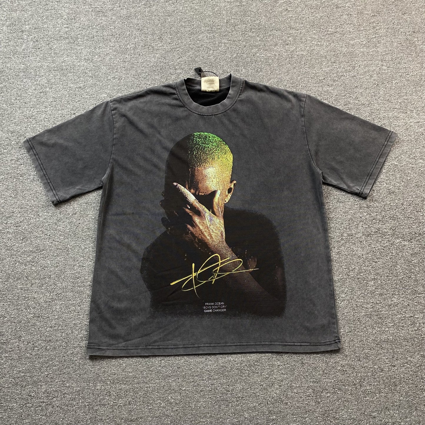 T-SHIRT ICON FRANK OCEAN GRIS FONCÉ