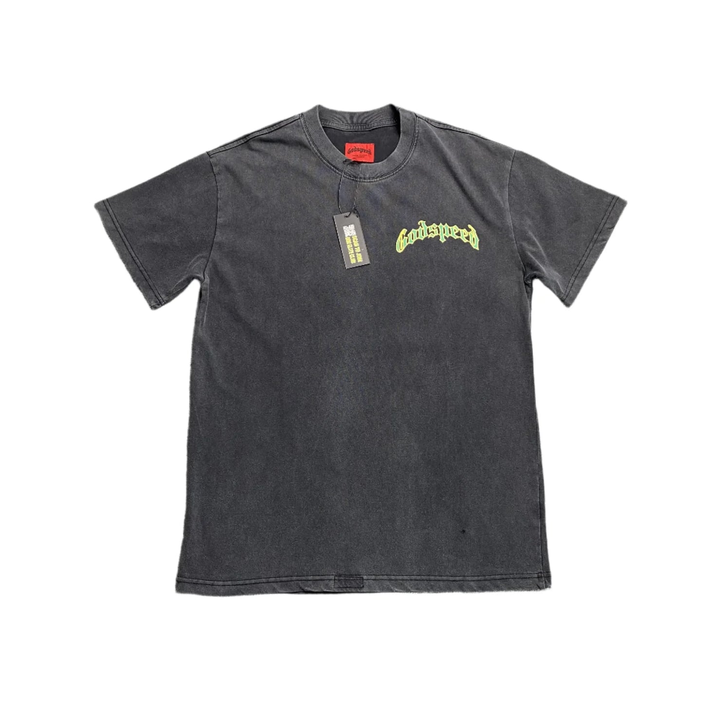 T-SHIRT GODSPEED BALACLAVA SZN NOIR DÉLAVÉ