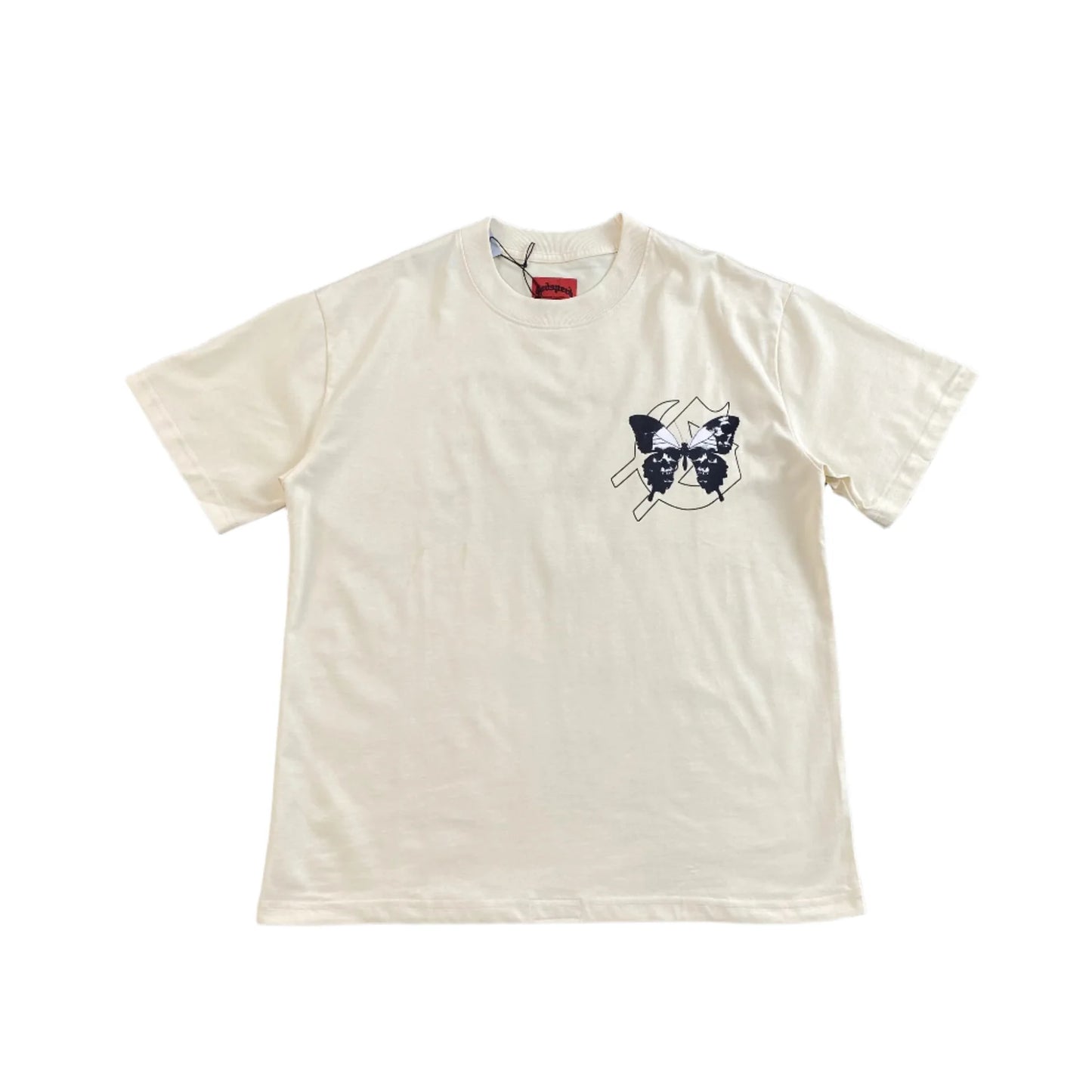 T-SHIRT EFFET PAPILLON GODSPEED BONE BLANC