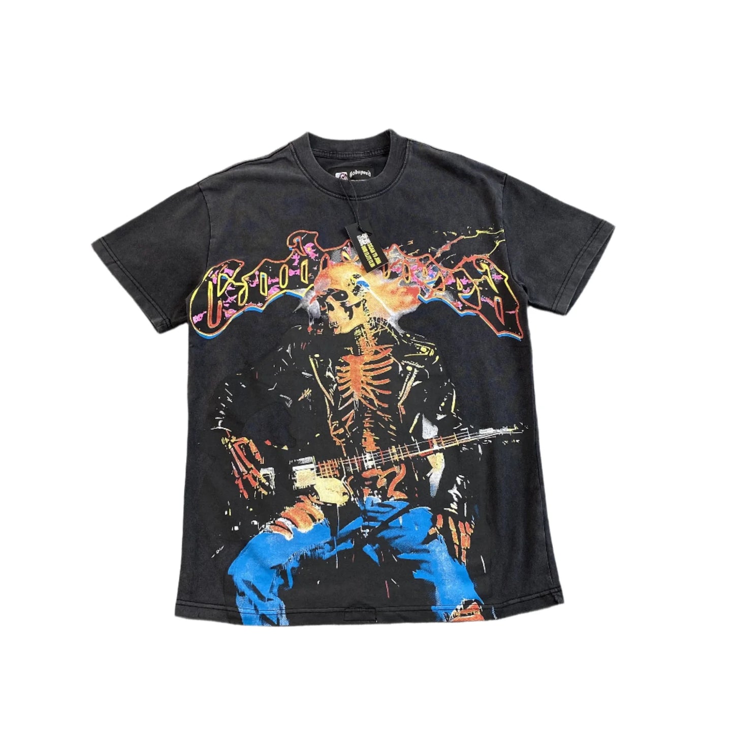 T-SHIRT GODSPEED ROCK DREAMS NOIR DÉLAVÉ