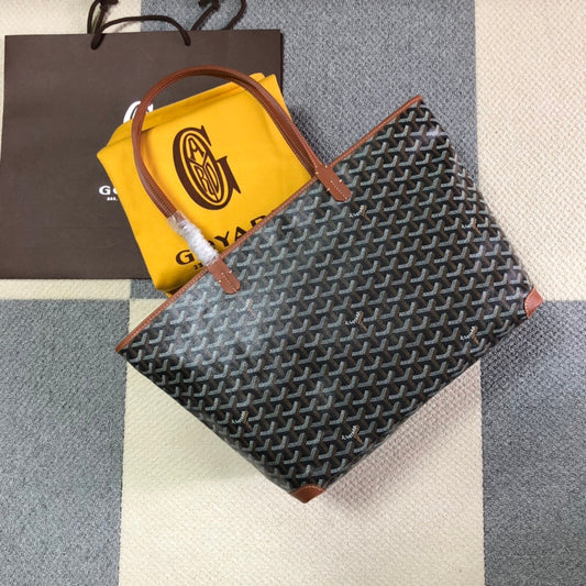 SAC GOYARD ARTOIS PM TOTE BAG noir & TAN