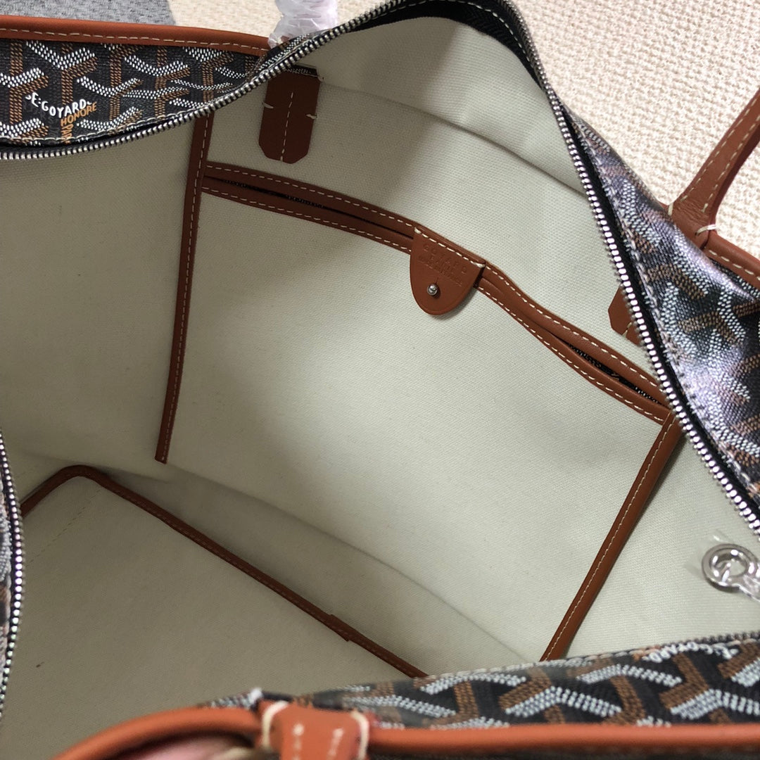 SAC GOYARD ARTOIS PM TOTE BAG noir & TAN