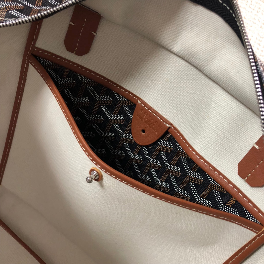 SAC GOYARD ARTOIS PM TOTE BAG noir & TAN