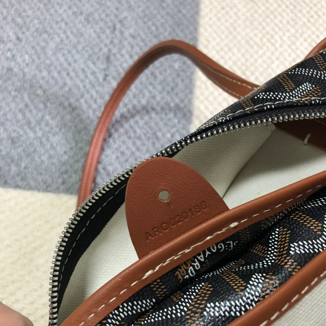 SAC GOYARD ARTOIS PM TOTE BAG noir & TAN