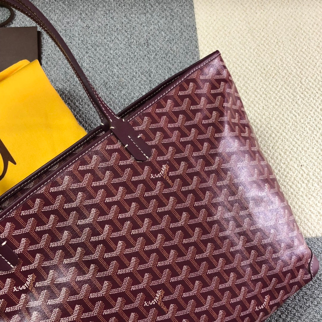 SAC GOYARD ARTOIS PM TOTE BAG BURGUNDY