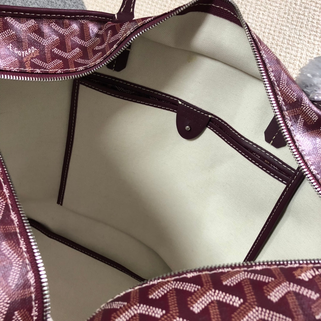 SAC GOYARD ARTOIS PM TOTE BAG BURGUNDY