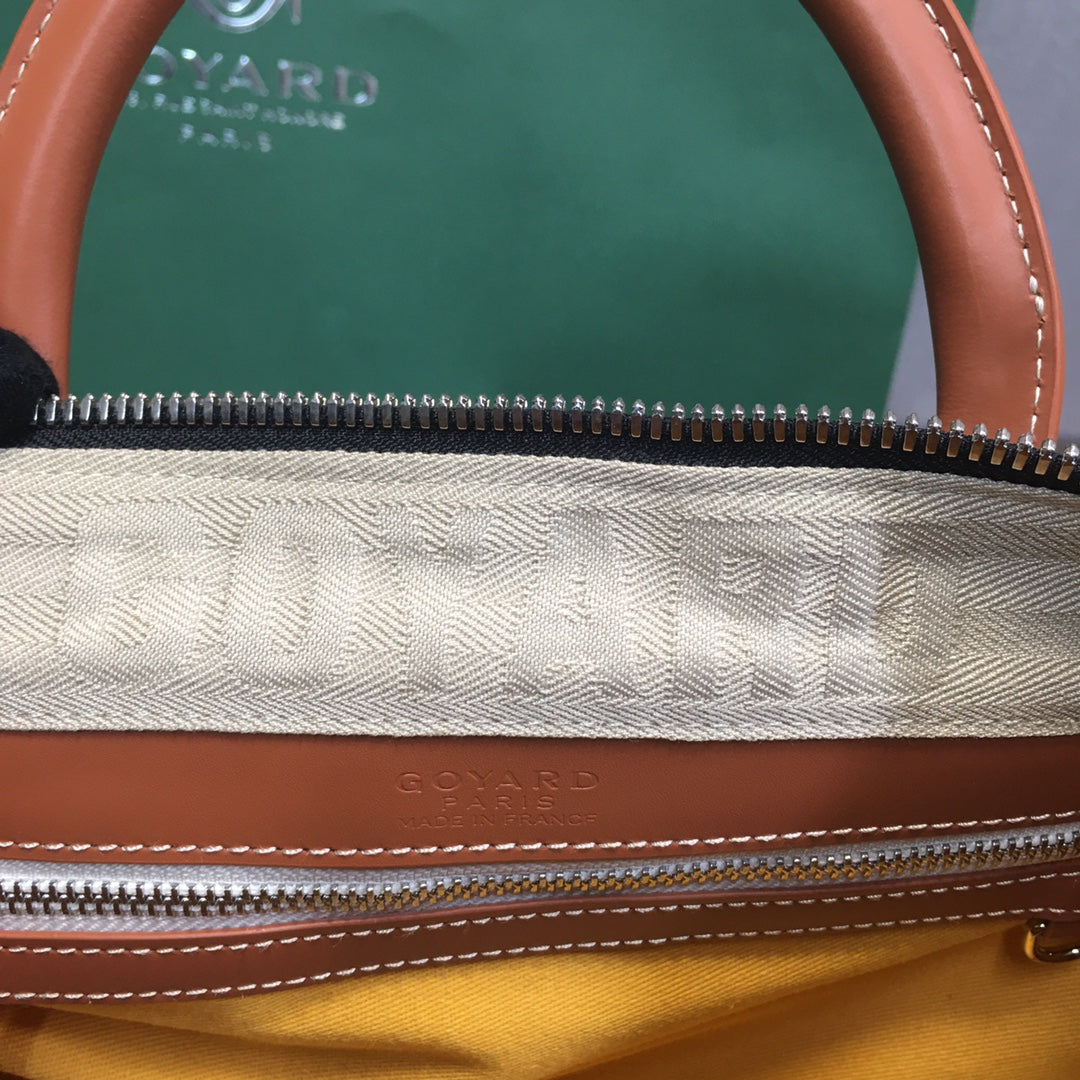 SAC GOYARD BOSTON 50 TRAVEL BAG noir & TAN
