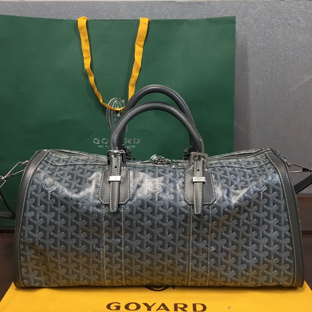 SAC GOYARD BOSTON 50 TRAVEL BAG gris