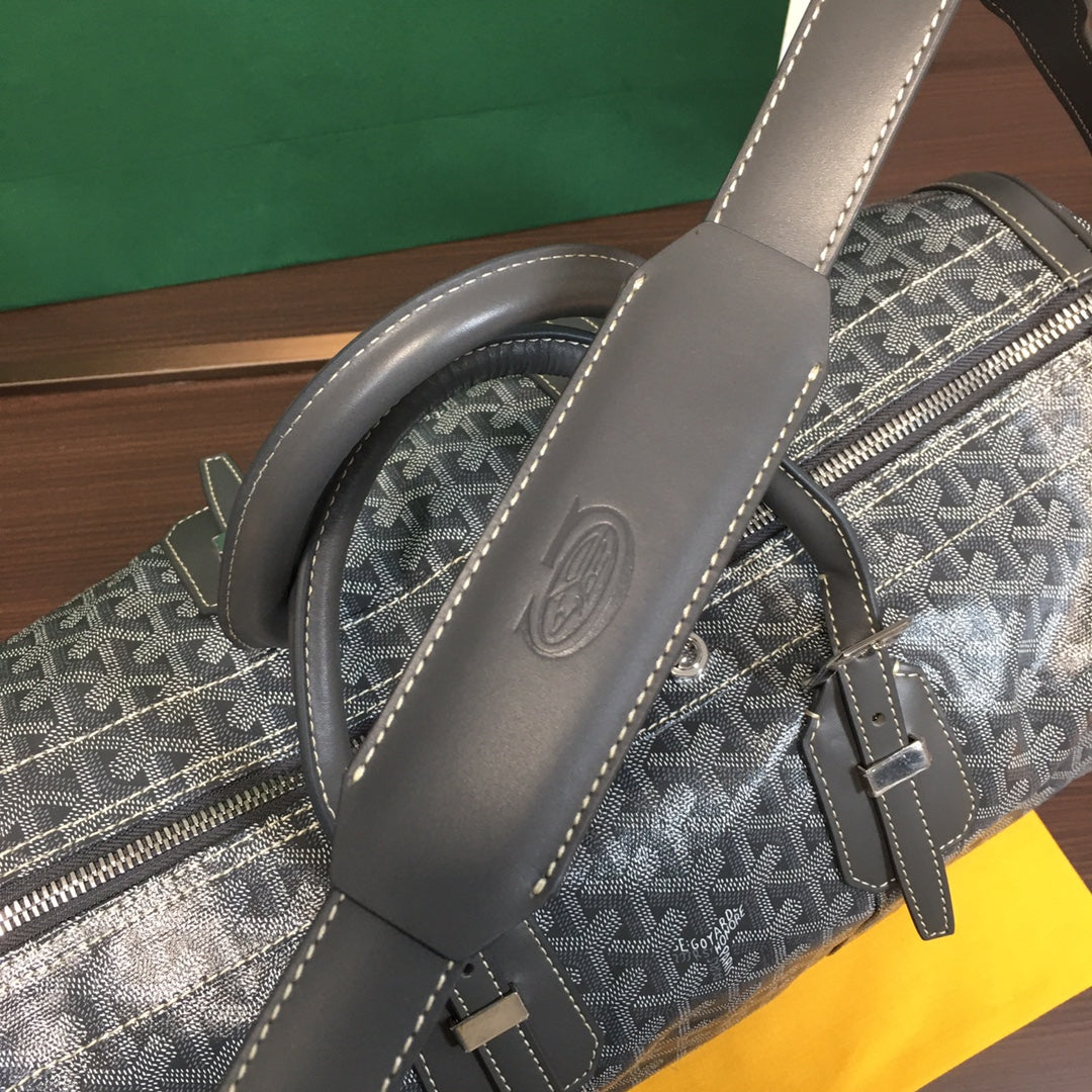 SAC GOYARD BOSTON 50 TRAVEL BAG gris