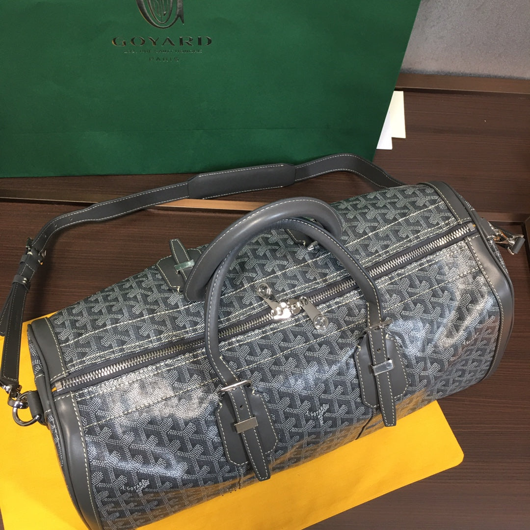 SAC GOYARD BOSTON 50 TRAVEL BAG gris