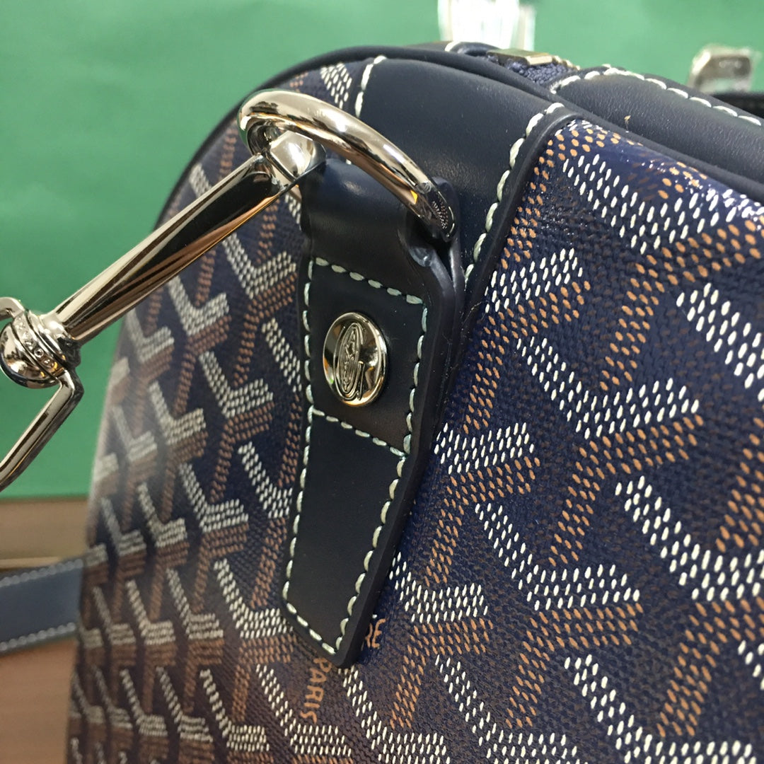 SAC GOYARD BOSTON 50 TRAVEL BAG NAVY
