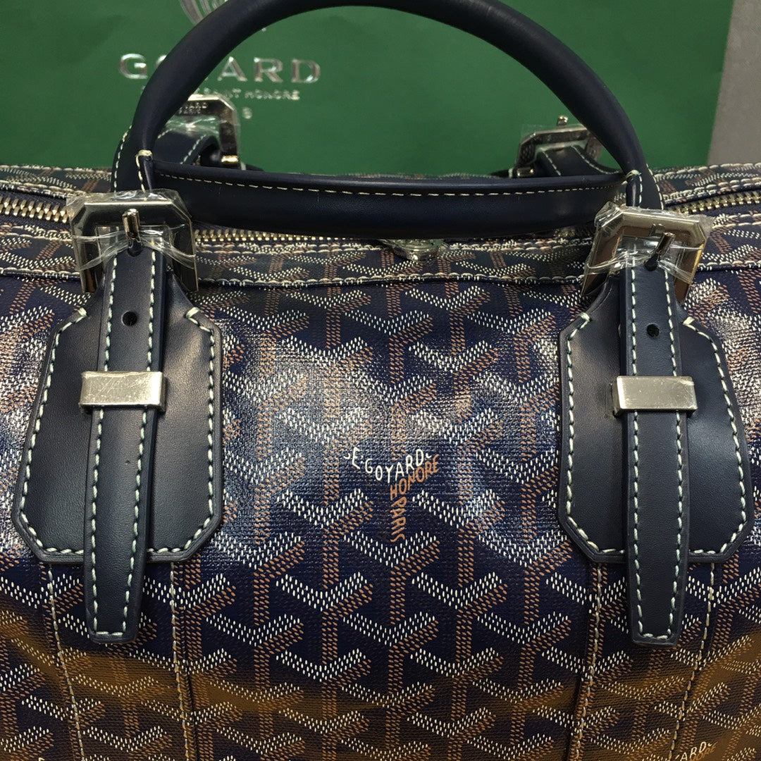 SAC GOYARD BOSTON 50 TRAVEL BAG NAVY