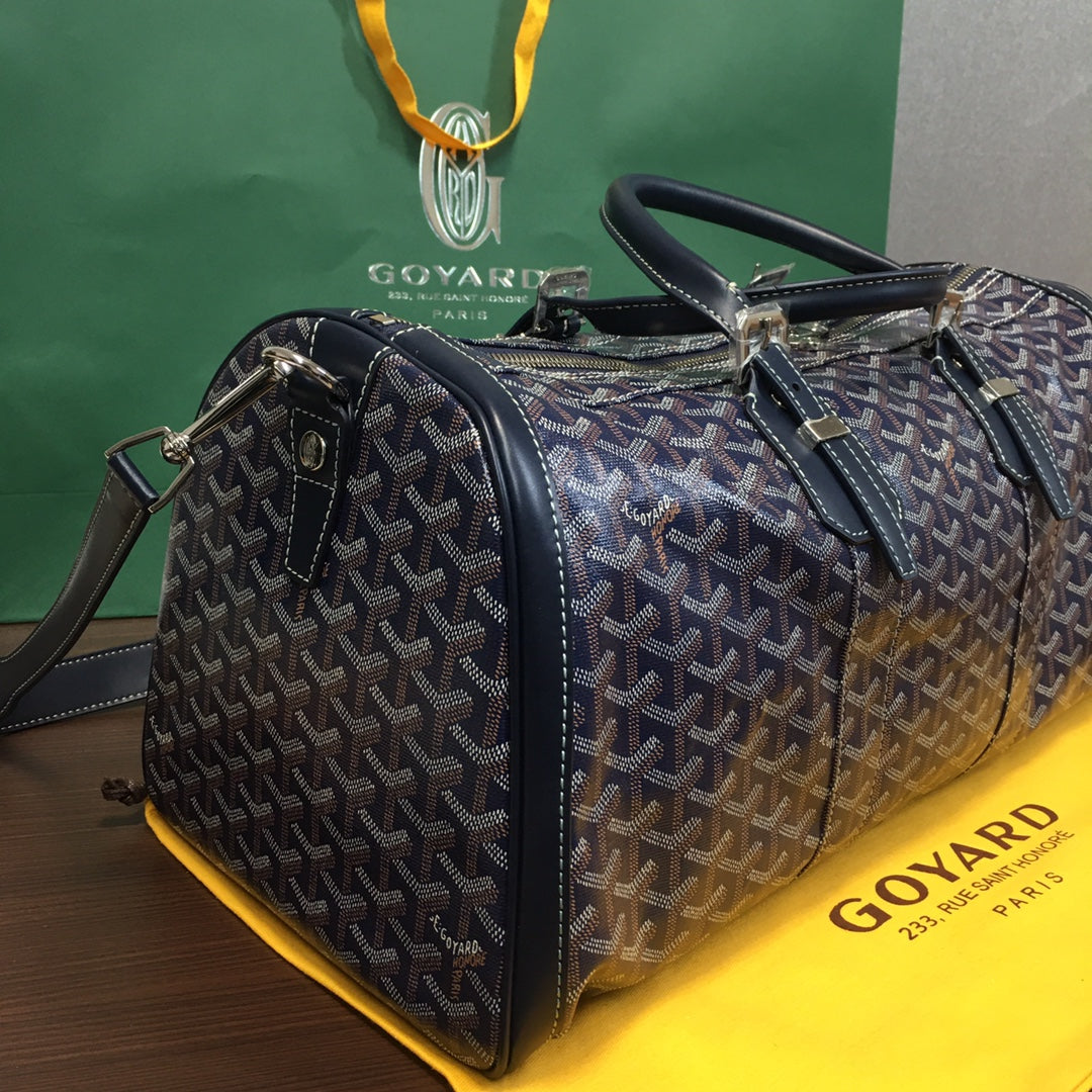 SAC GOYARD BOSTON 50 TRAVEL BAG NAVY