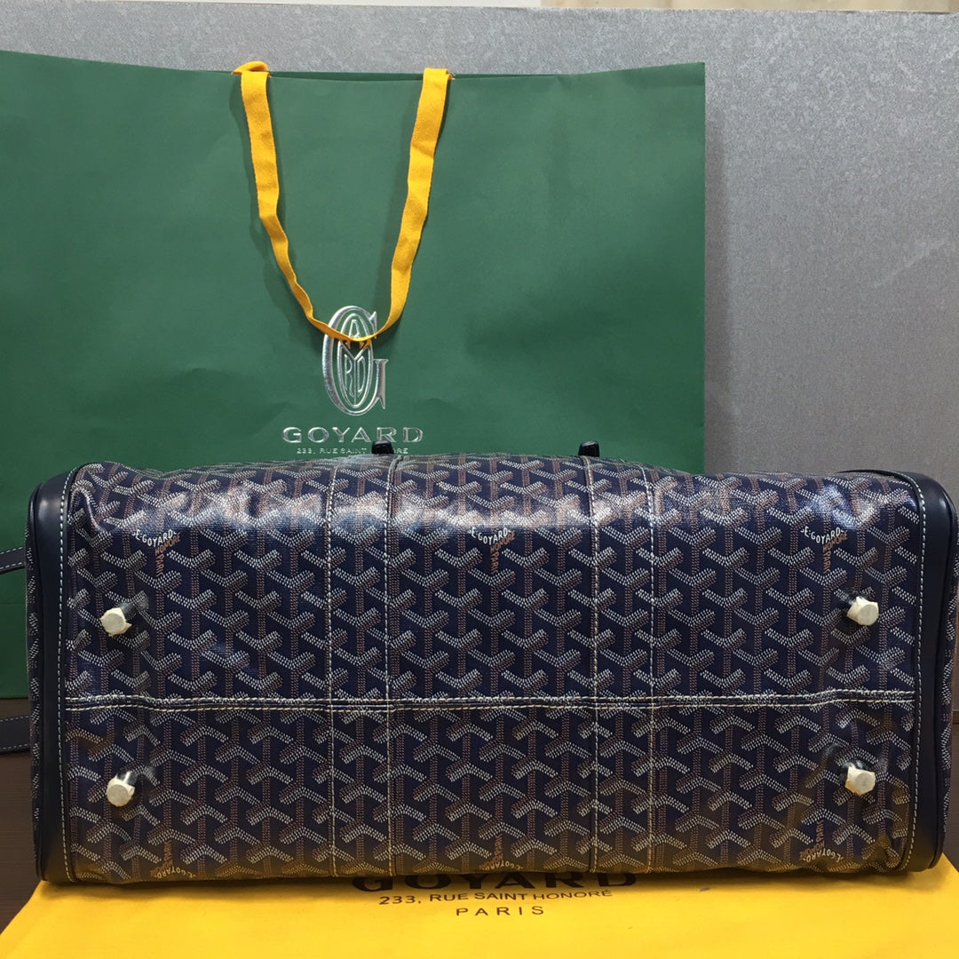 SAC GOYARD BOSTON 50 TRAVEL BAG NAVY
