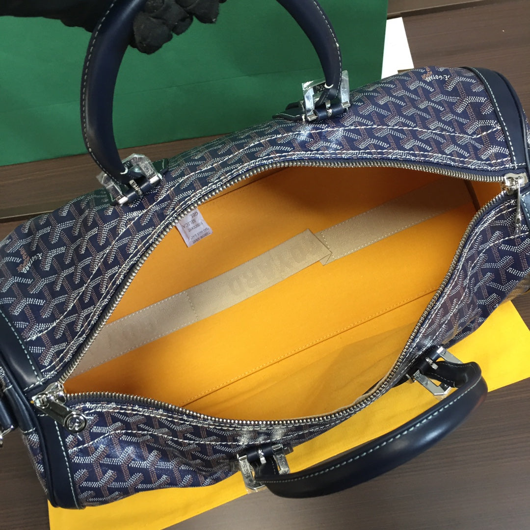 SAC GOYARD BOSTON 50 TRAVEL BAG NAVY