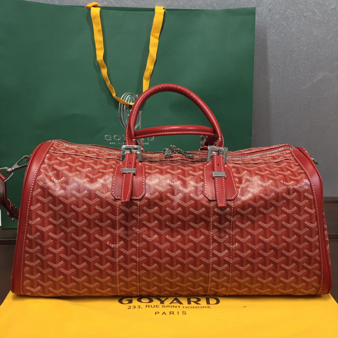SAC GOYARD BOSTON 50 TRAVEL BAG rouge