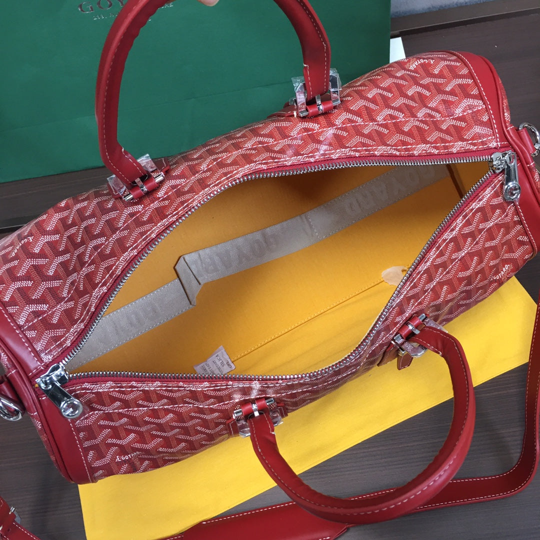 SAC GOYARD BOSTON 50 TRAVEL BAG rouge
