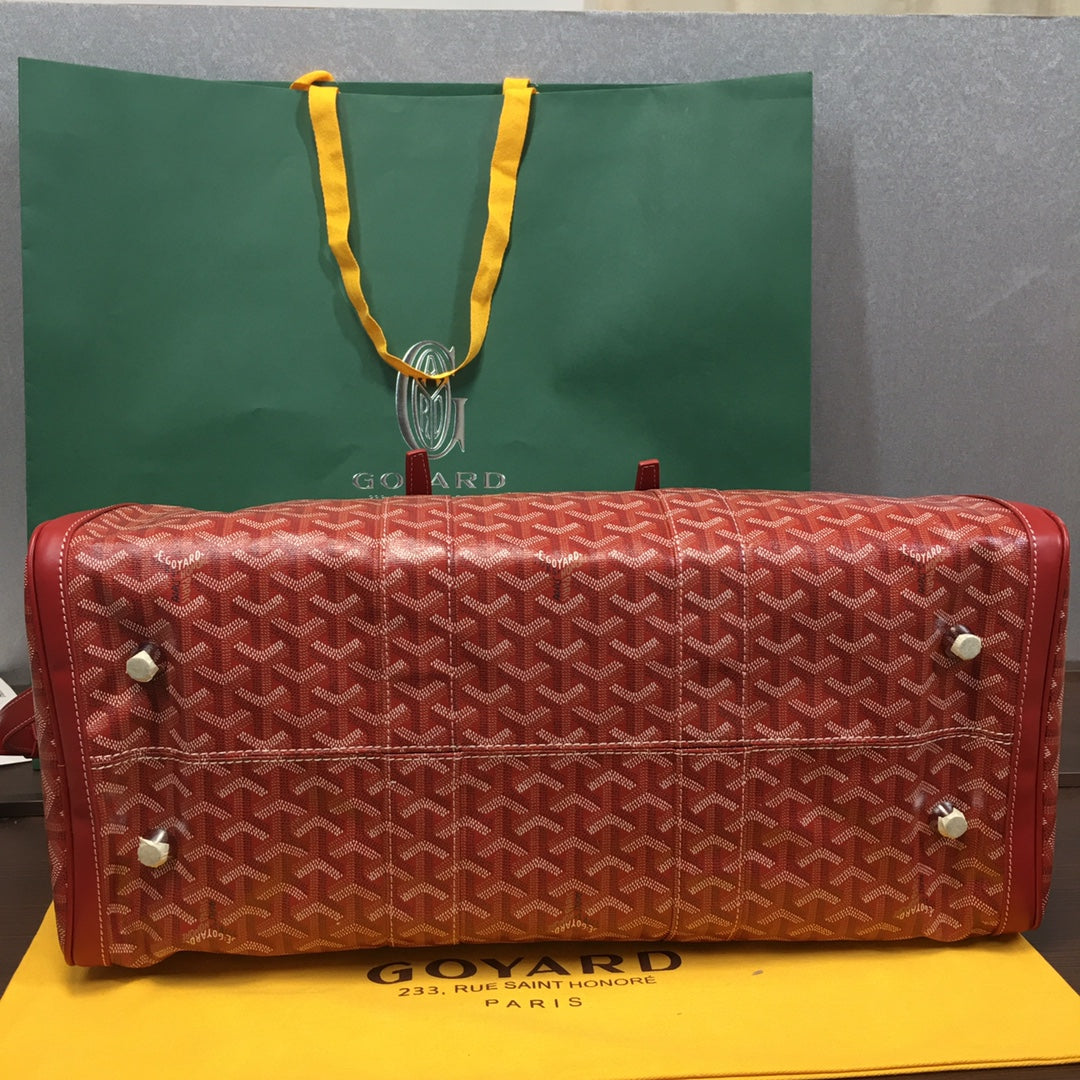 SAC GOYARD BOSTON 50 TRAVEL BAG rouge