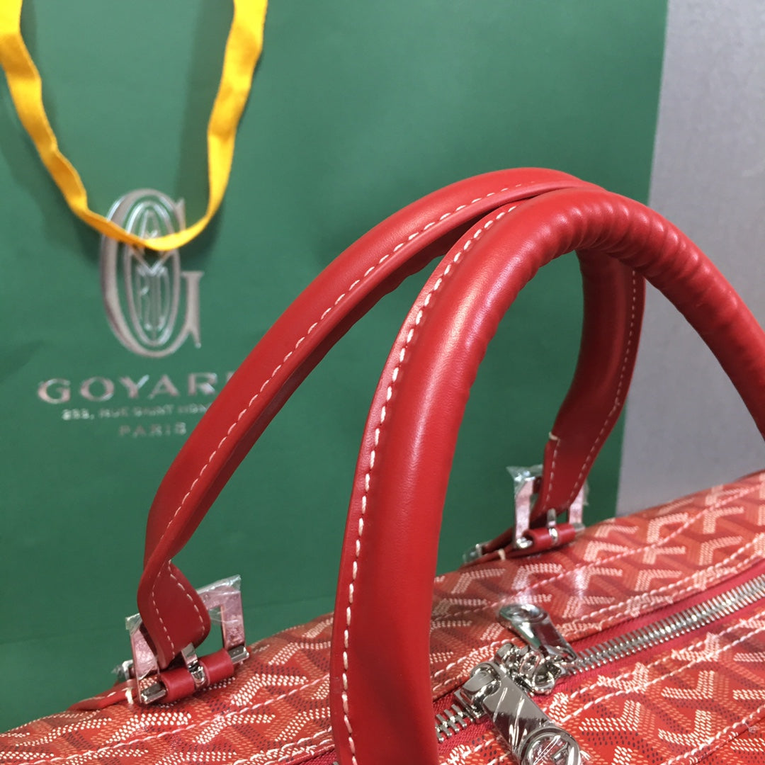 SAC GOYARD BOSTON 50 TRAVEL BAG rouge