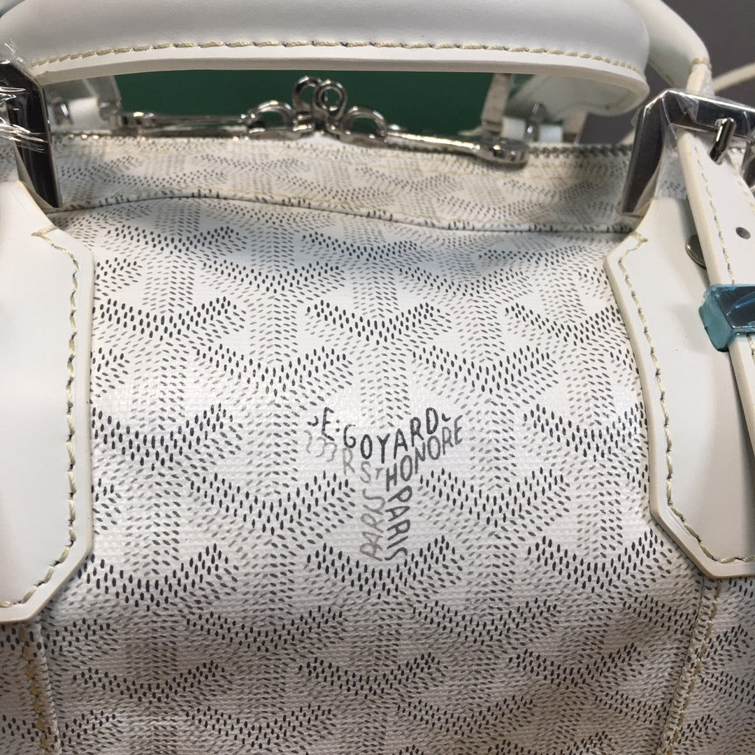 SAC GOYARD BOSTON 50 TRAVEL BAG blanc