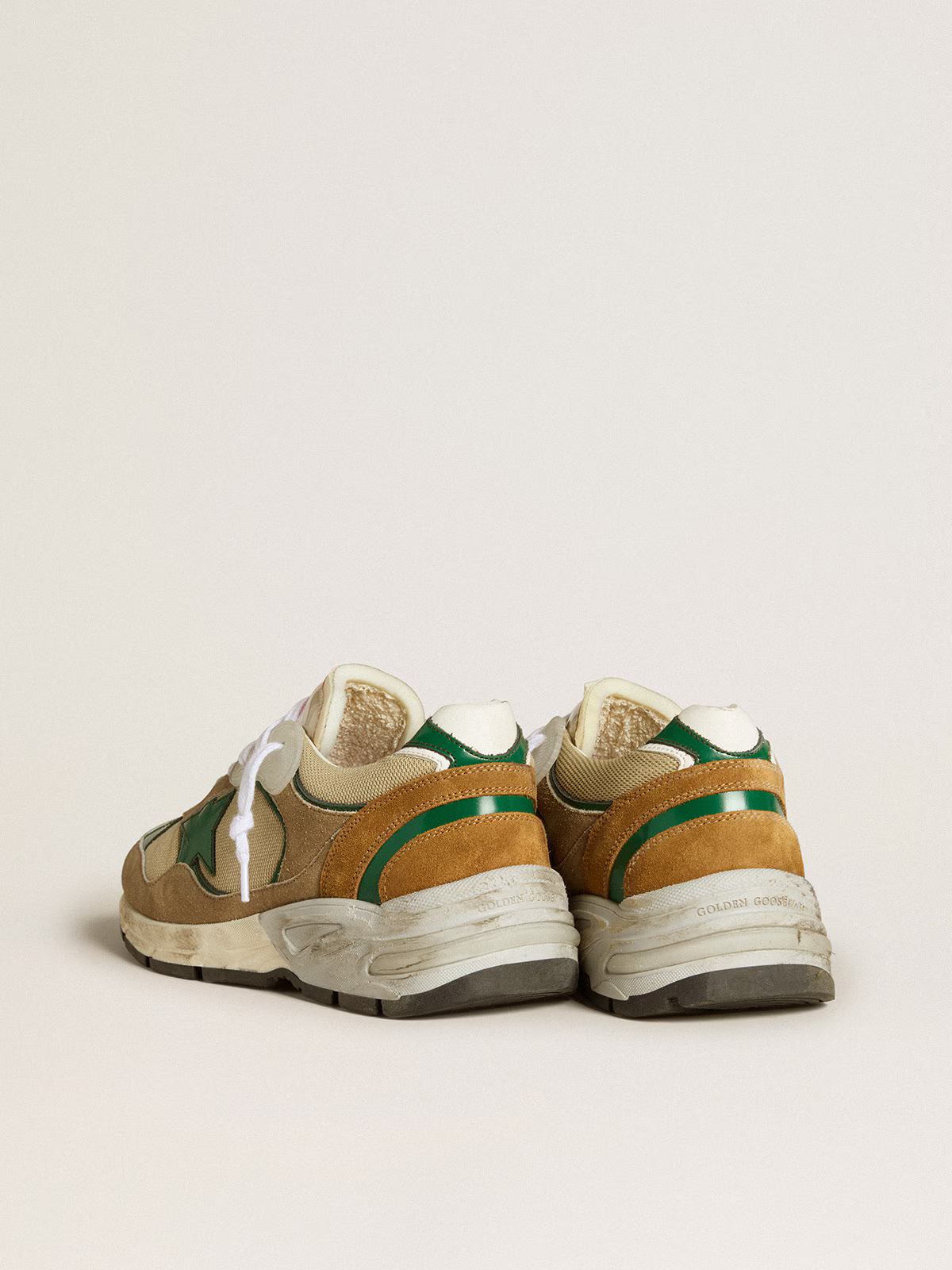 Golden Goose Dad-Star Sneaker Beige/Green