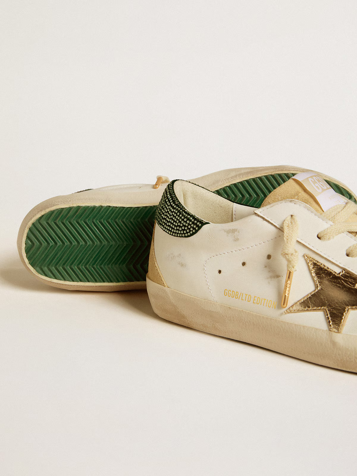Golden Goose Super-Star LTD Edition – Gold Star with Swarovski Heel