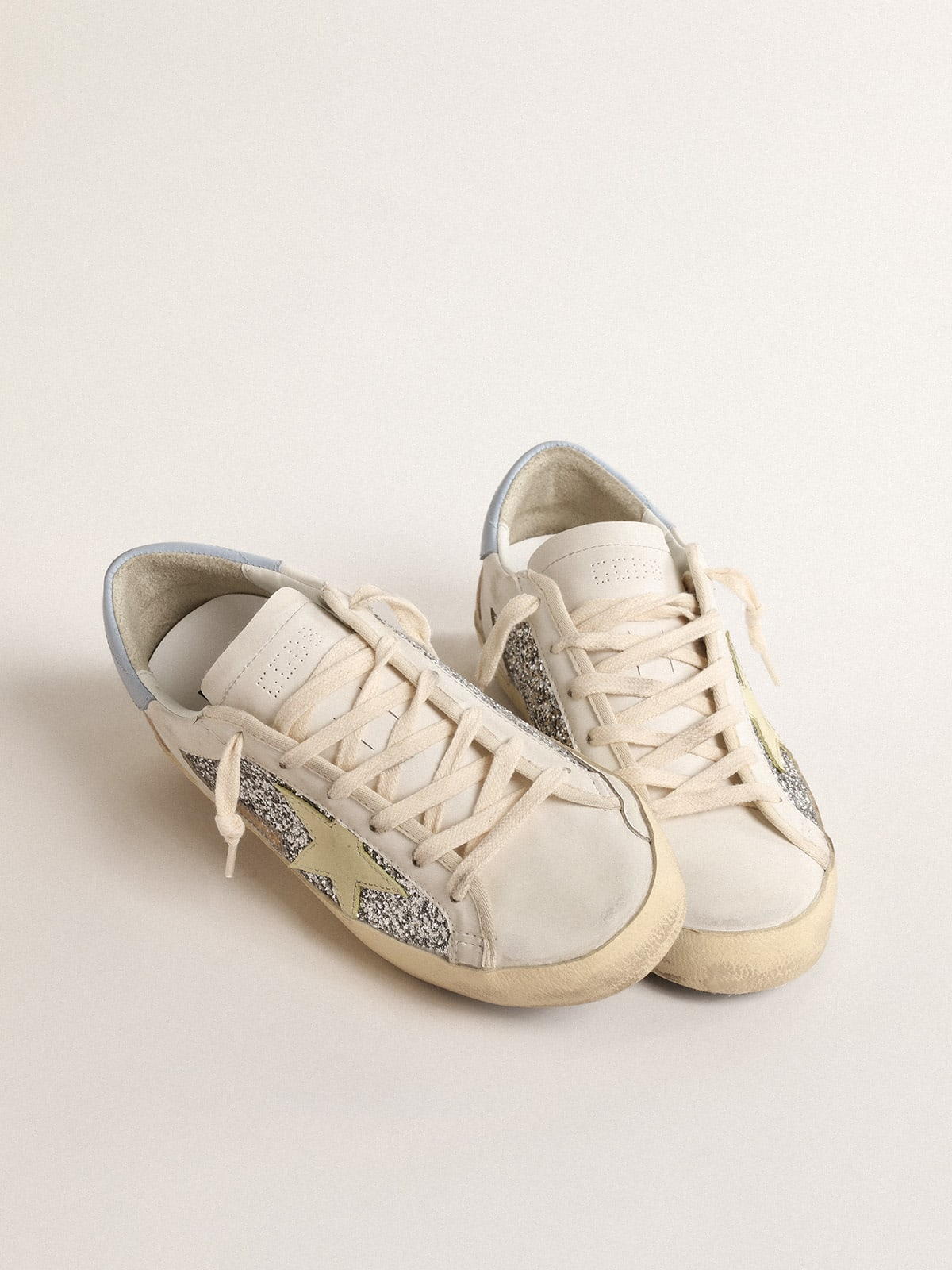 Golden Goose Super-Star “Love Forever” Glitter Sneaker