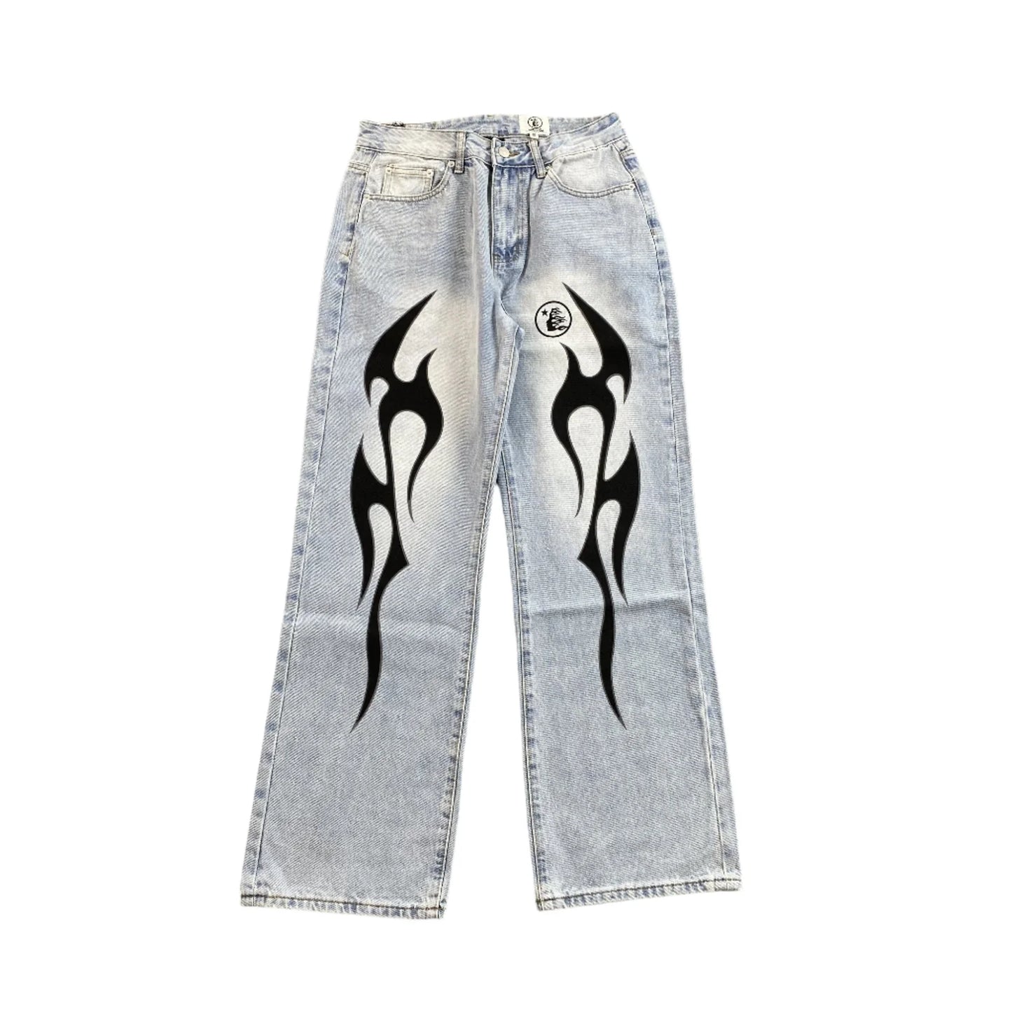 Jean Hellstar Black Flame bleu délavé