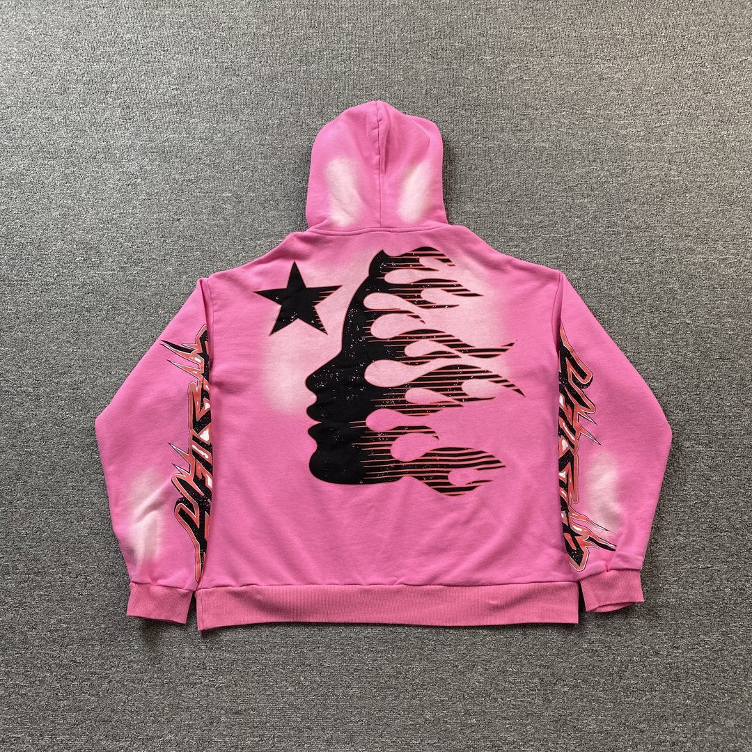 Sweat à capuche rose Hellstar Brainwashed Without Brain