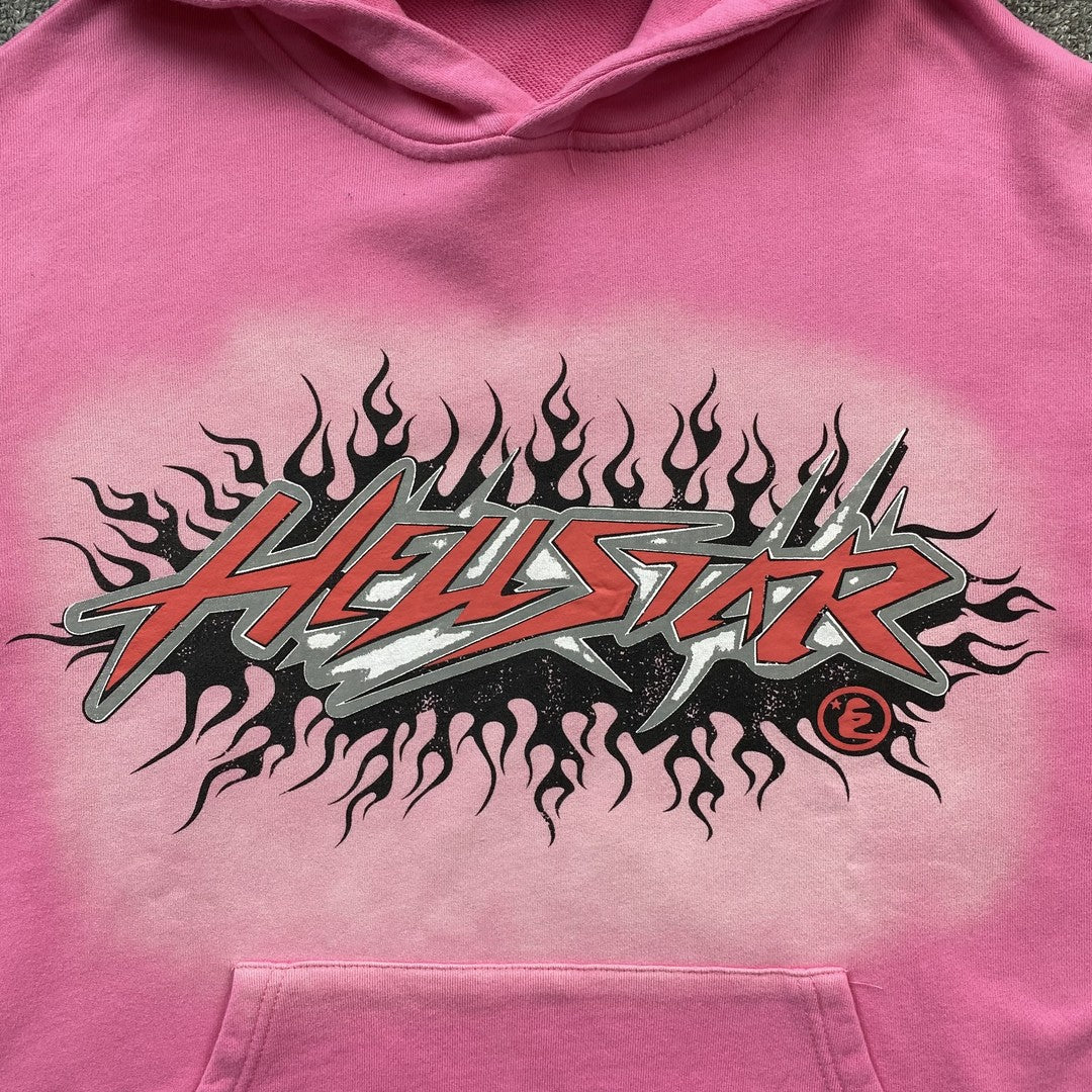 Sweat à capuche rose Hellstar Brainwashed Without Brain