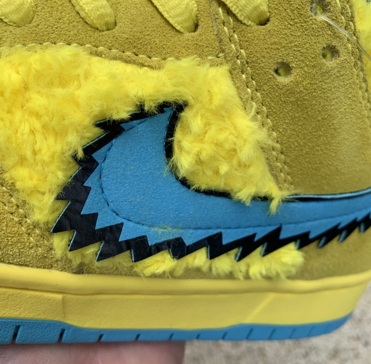 SB Dunk Low Pro x Grateful Dead Bears Opti Yellow