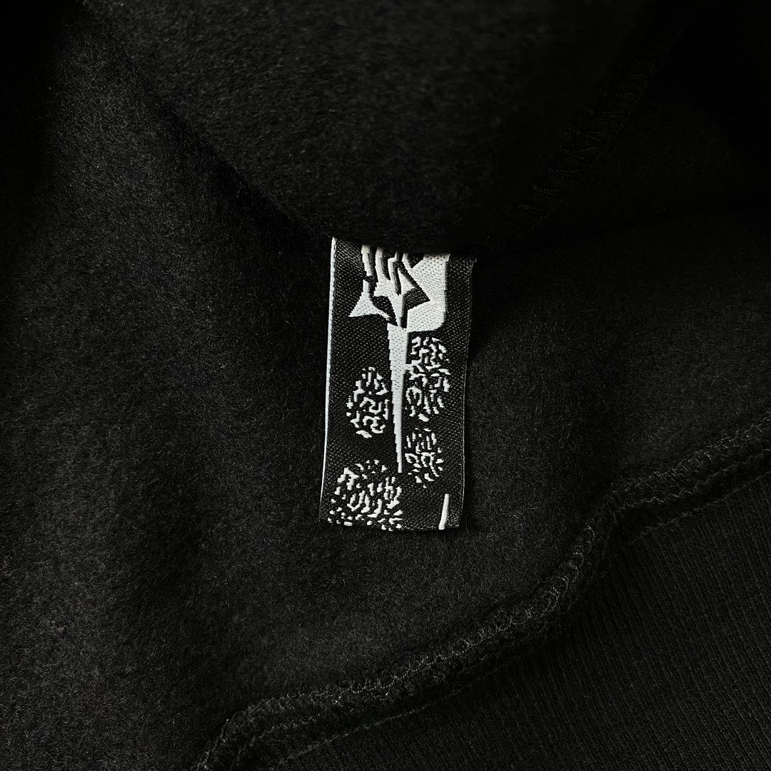 Sweat à capuche noir Juice Wrld x Sp5der