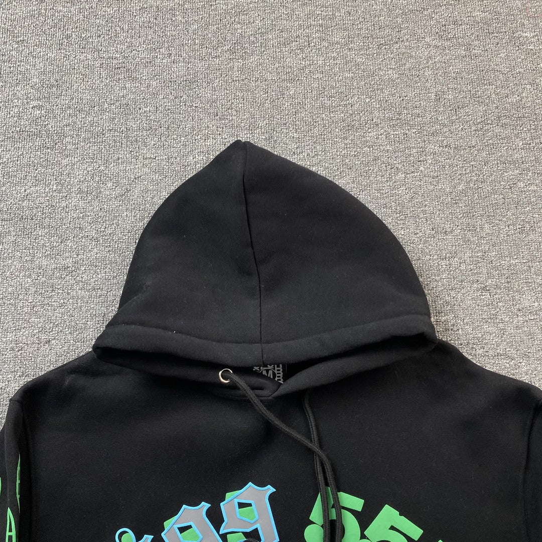 Sweat à capuche noir Juice Wrld x Sp5der
