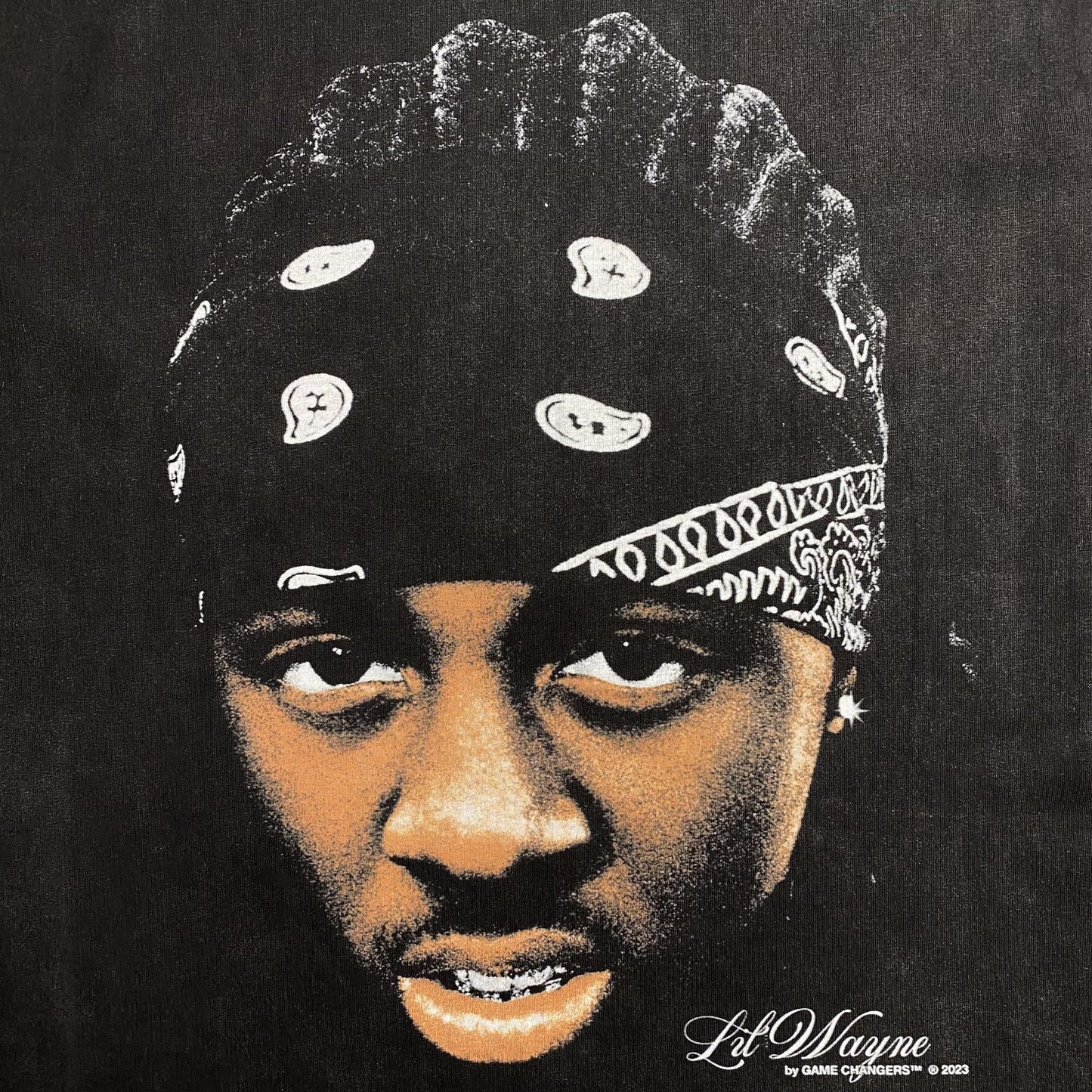T-SHIRT ICON SLIL WAYNE GRIS FONCÉ