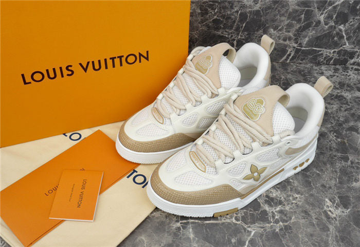 LOUIS VUITTON SKATE SNEAKER BEIGE WHITE