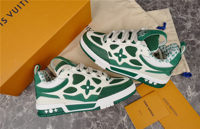 LOUIS VUITTON SKATE SNEAKER GREEN WHITE