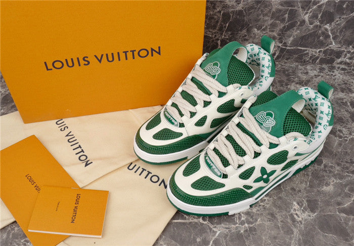 LOUIS VUITTON SKATE SNEAKER GREEN WHITE