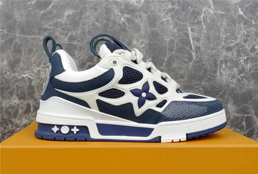 LOUIS VUITTON SKATE SNEAKER MARINE ET BLANC