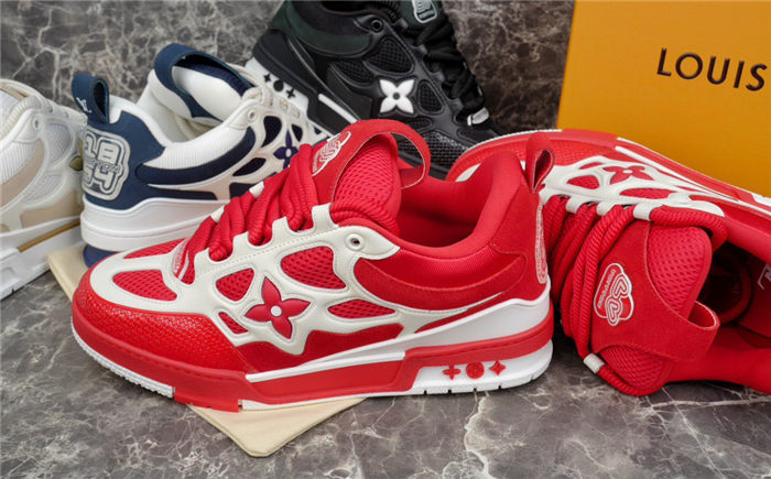 LOUIS VUITTON SKATE SNEAKER RED WHITE