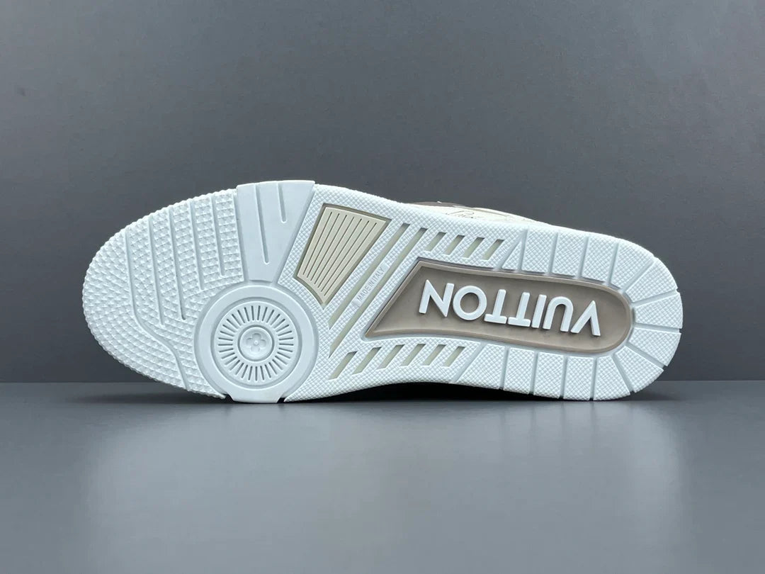 LOUIS VUITTON LV TRAINER SNEAKER BEIGE