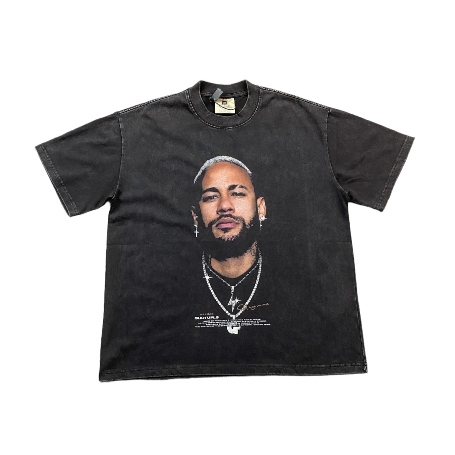 T-SHIRT ICON NEYMAR GRIS FONCÉ