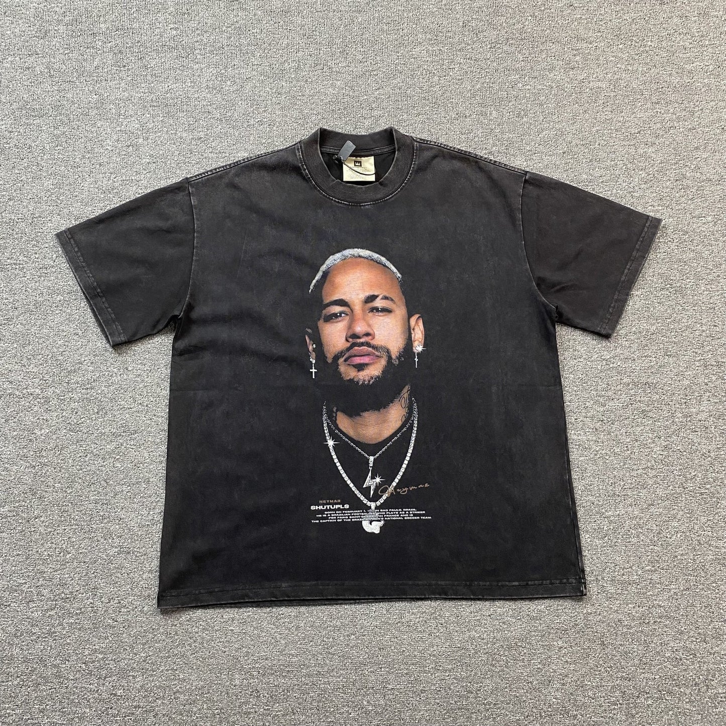 T-SHIRT ICON NEYMAR GRIS FONCÉ