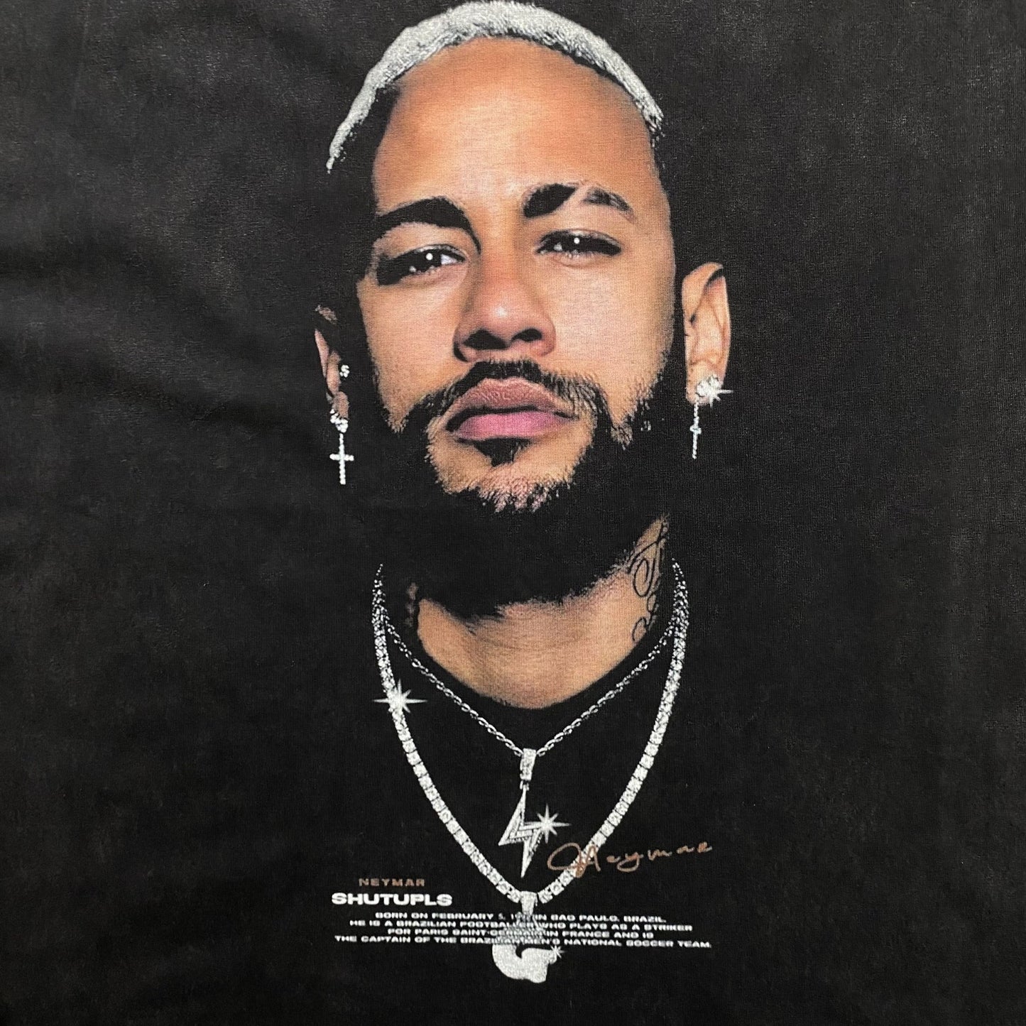 T-SHIRT ICON NEYMAR GRIS FONCÉ