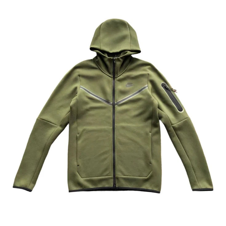 Sweat à capuche Nike Tech Fleece x Vert olive