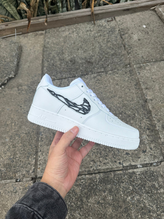 Nike Air Force 1 Low "Liquid Metal pink Swoosh"