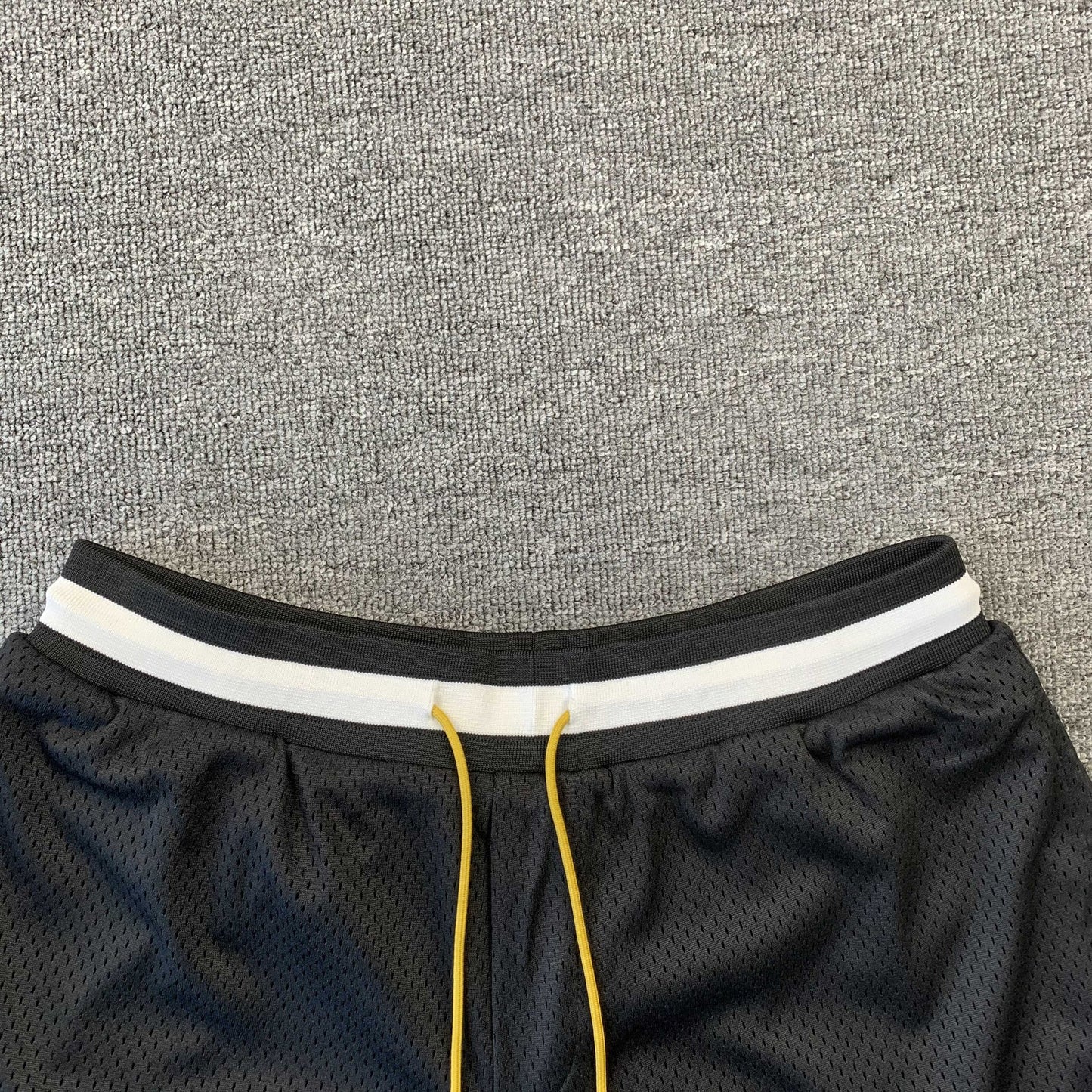 SHORT RHUDE COURT LOGO NOIR/BLANC