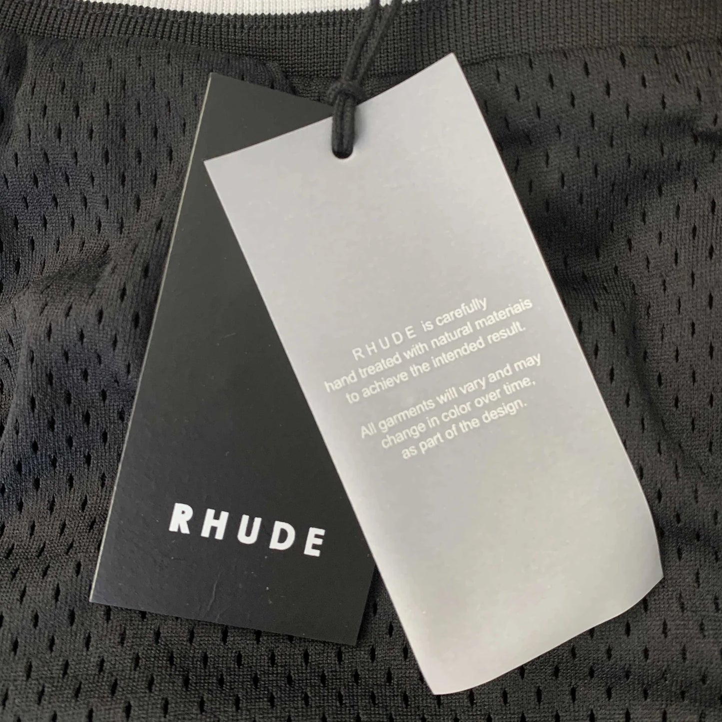 SHORT RHUDE COURT LOGO BLEU MARINE