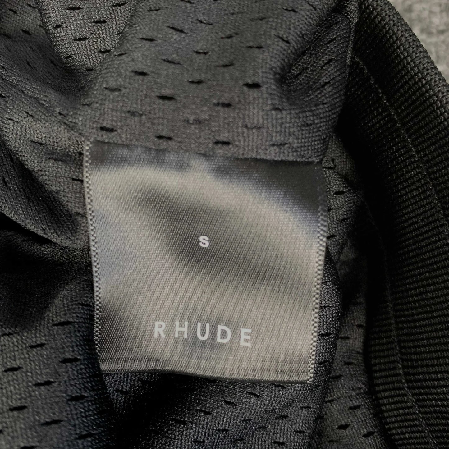 SHORT RHUDE COURT LOGO BLEU MARINE