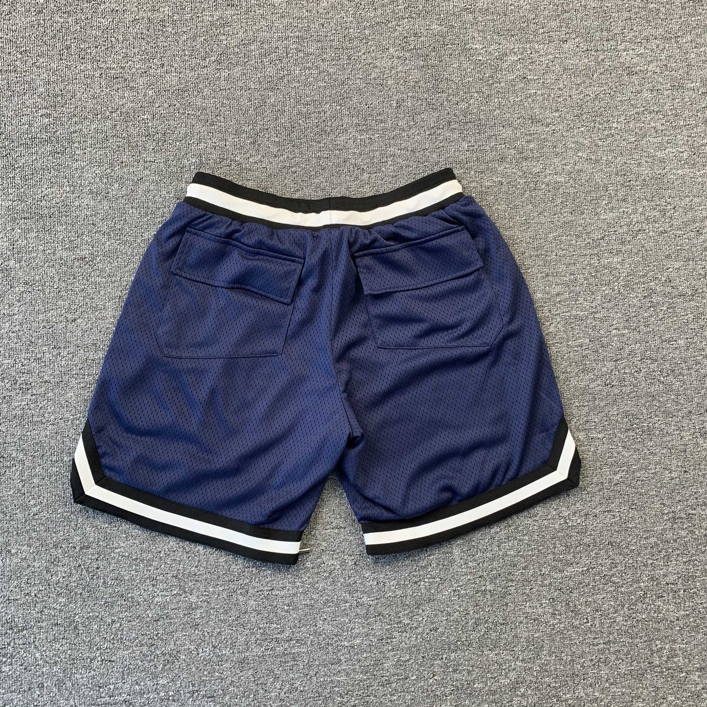 SHORT RHUDE COURT LOGO BLEU MARINE